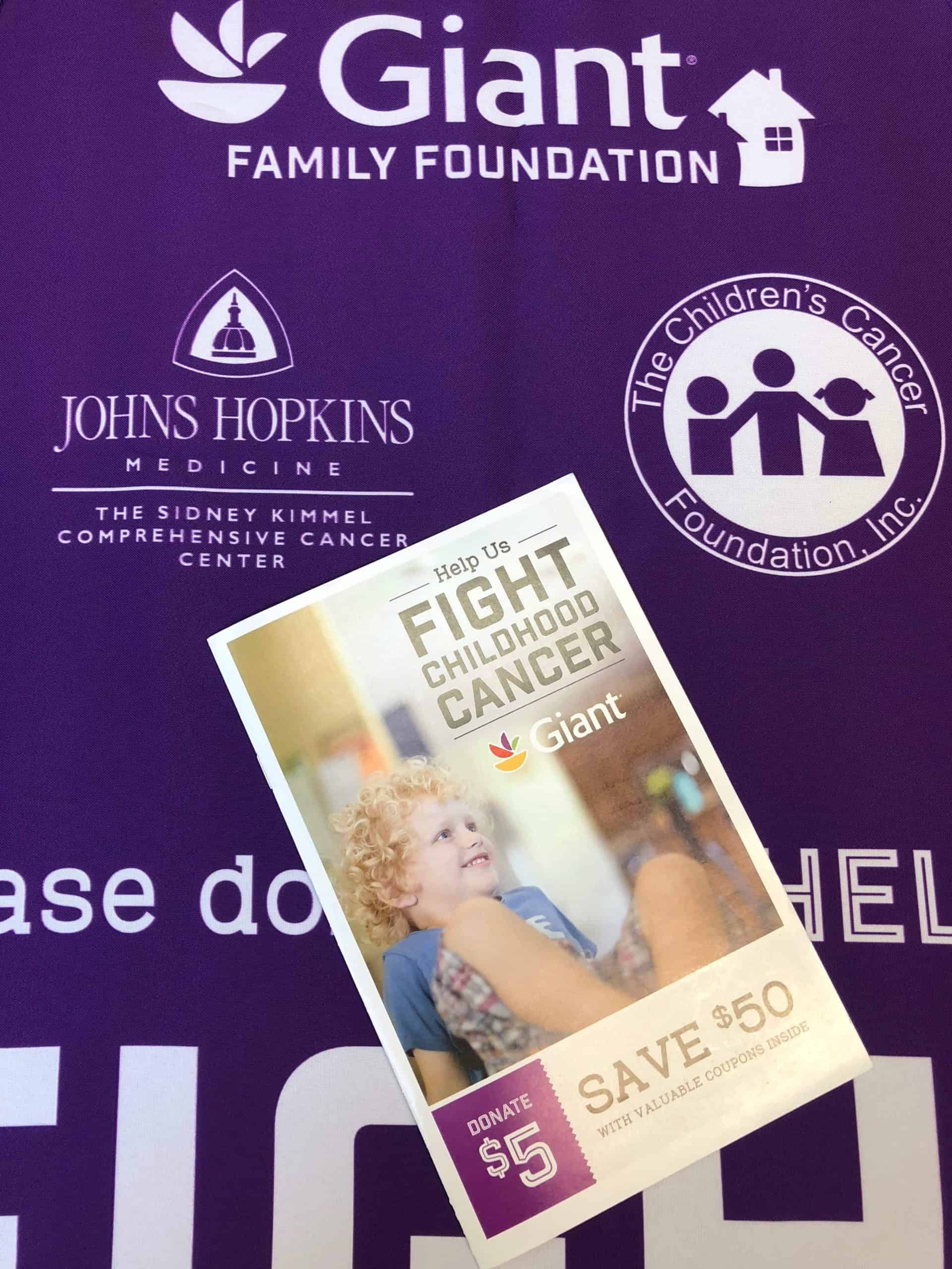 Giant Food Pediatric Cancer Campaign Coupon Booklet