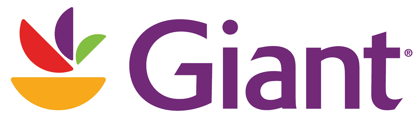 A purple and pink abstract geometric pattern with the word 'Giant'.